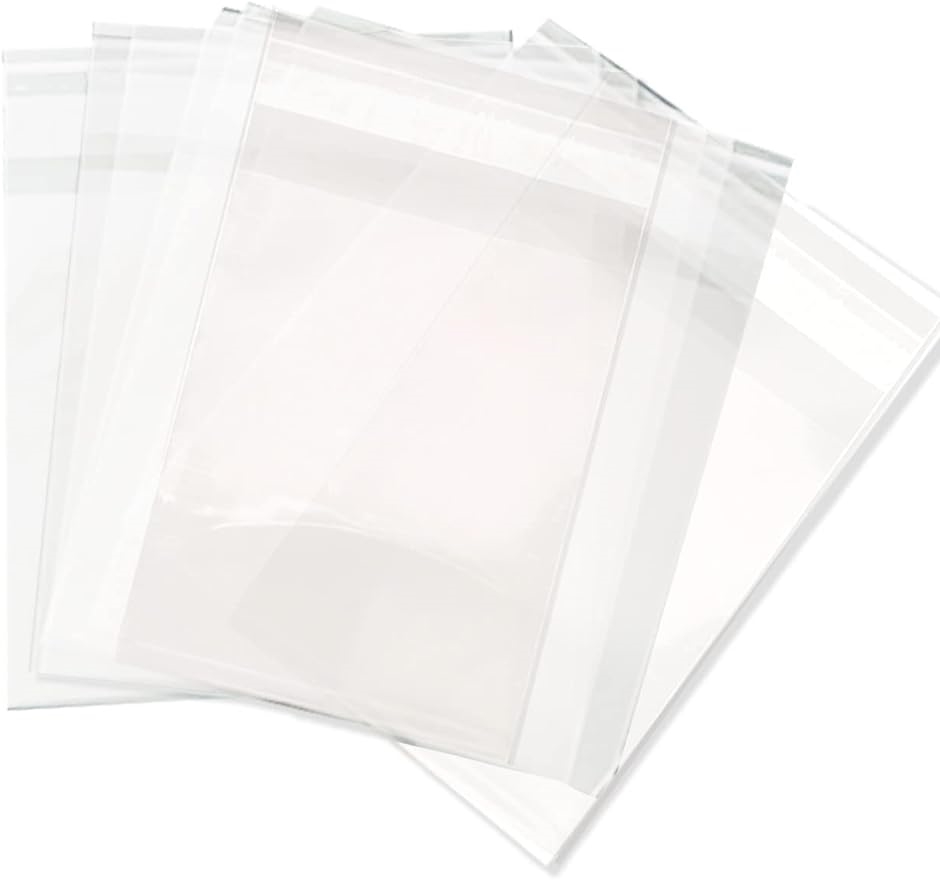 缶バッジ スリーブ 袋 100枚セット 透明 テープ付き 収納( 6.5cmx6.5cm・クリアカラー,  6.5cmx6.5cm)