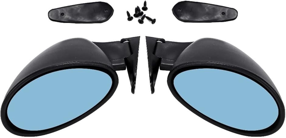 互換品】カリフォルニアン ミラー F1 タイプ 汎用 左右セット ドア 