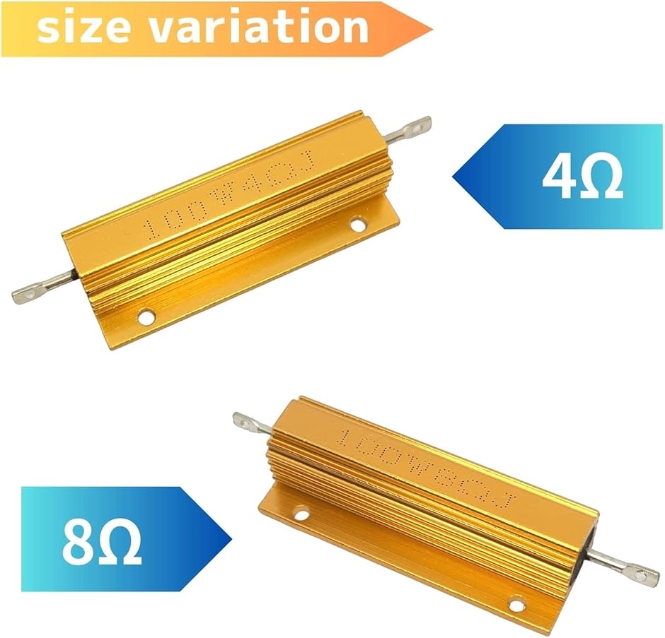 4個セット メタルクラッド抵抗 100W 4Ω 巻線 抵抗器 ネジ穴付き 真空管アンプ ダミーロード ハイフラ防止(100W｜4Ω) :  2bjiksjf2d : ゼブランドショップ - 通販 - Yahoo!ショッピング