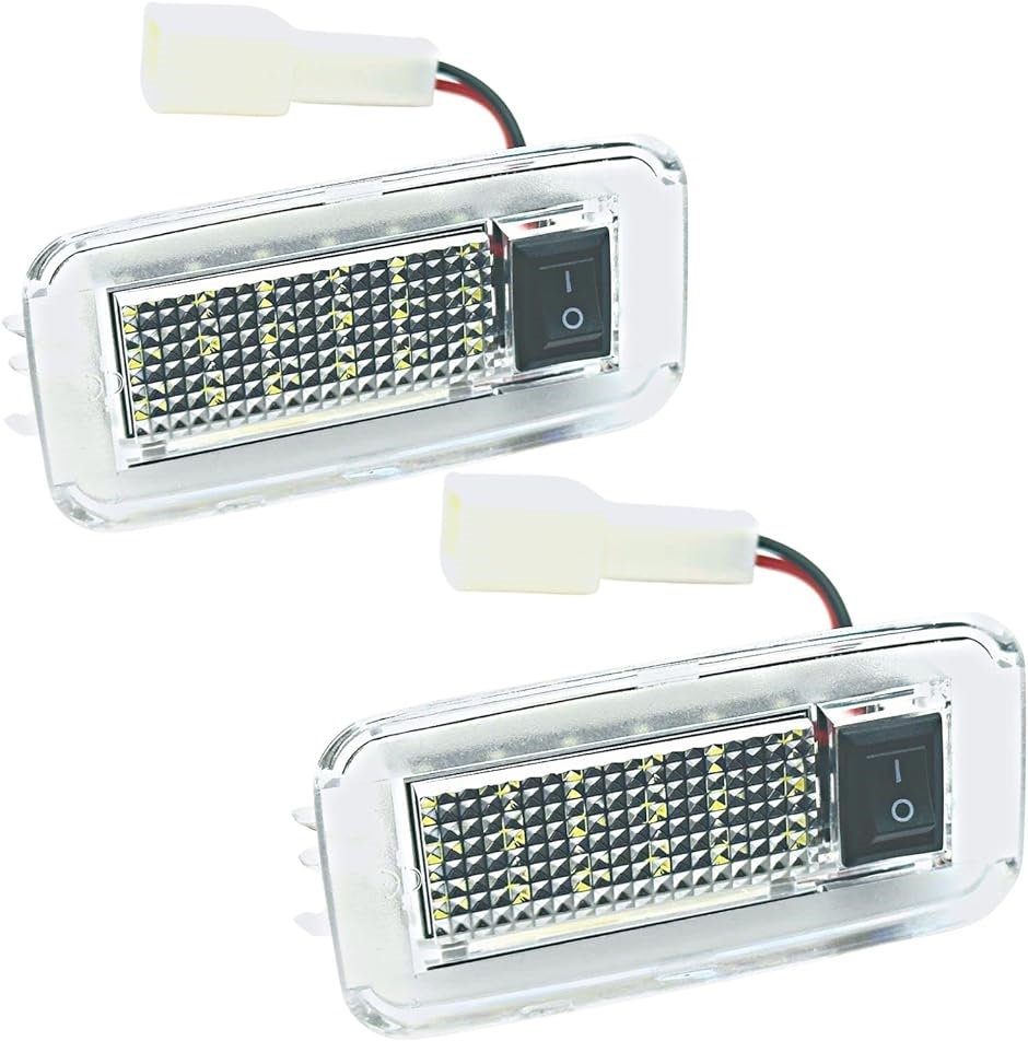 ラゲッジ ランプ LED トヨタ 車 汎用 ラゲッジルーム トランク ライト パーツ 純正 交換 ホワイト 等( ホワイト2個)｜zebrand-shop