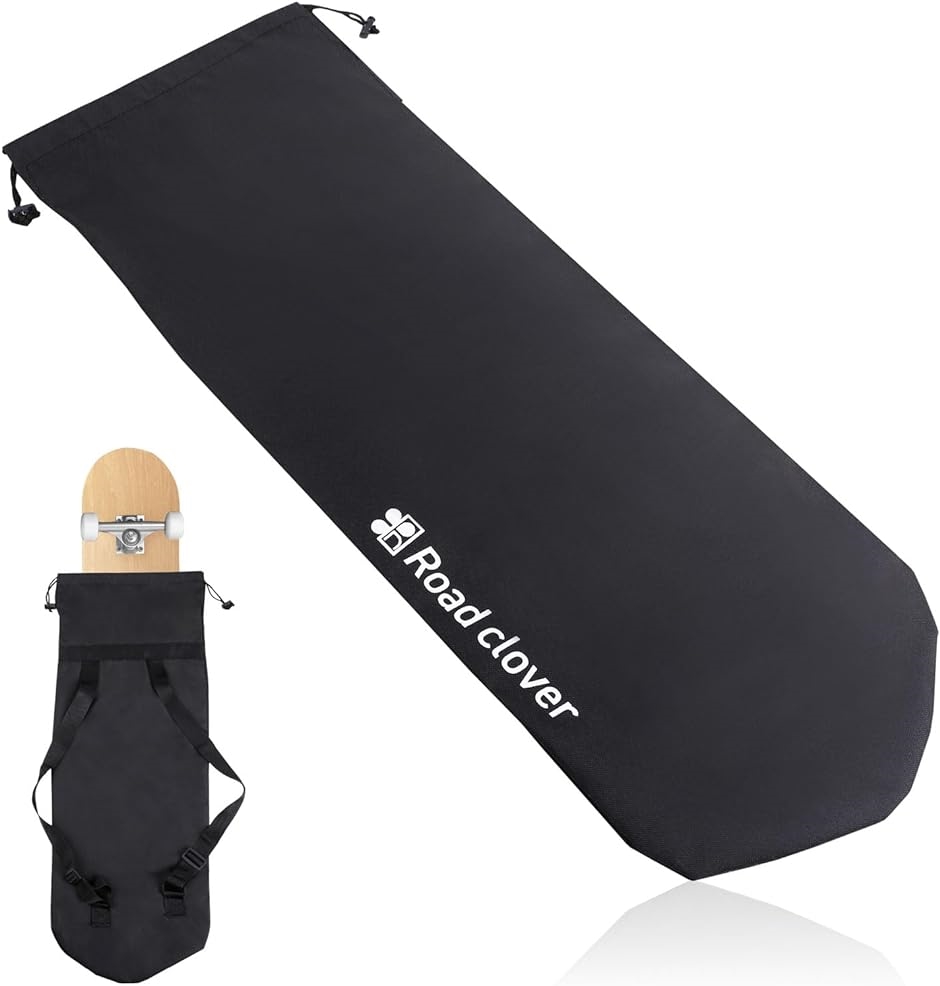 スケボー ケース スケボーケース リュック カバー 持ち運び便利ダブルショルダー バッグ スケートボード MDM( Black)｜zebrand-shop
