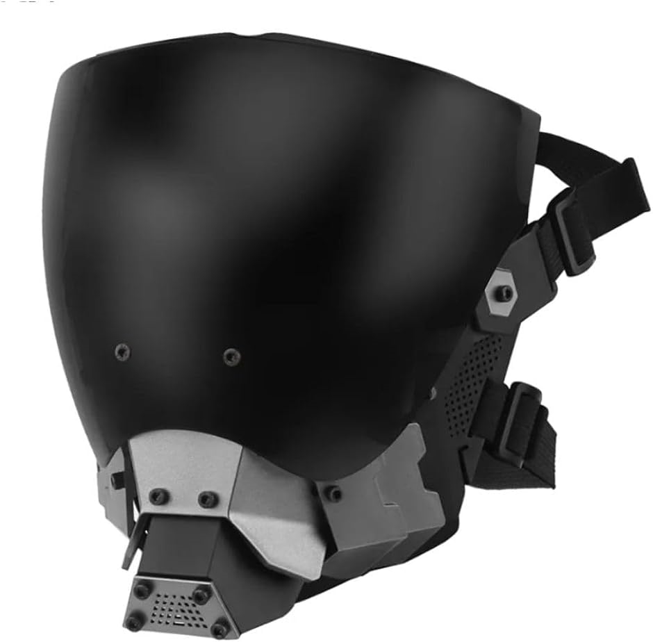 サイバーパンク コスプレ ヘルメット 仮面 サバゲー マスク フルフェイス フリーサイズ( ブラック)｜zebrand-shop