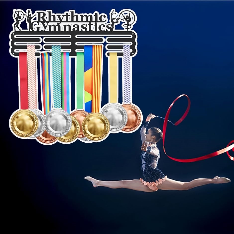 新体操メダルホルダー Rhythmic gymnasticsメダルディスプレイ メダルハンガー 鉄製フック メダルスタンド( 新体操)｜zebrand-shop｜04