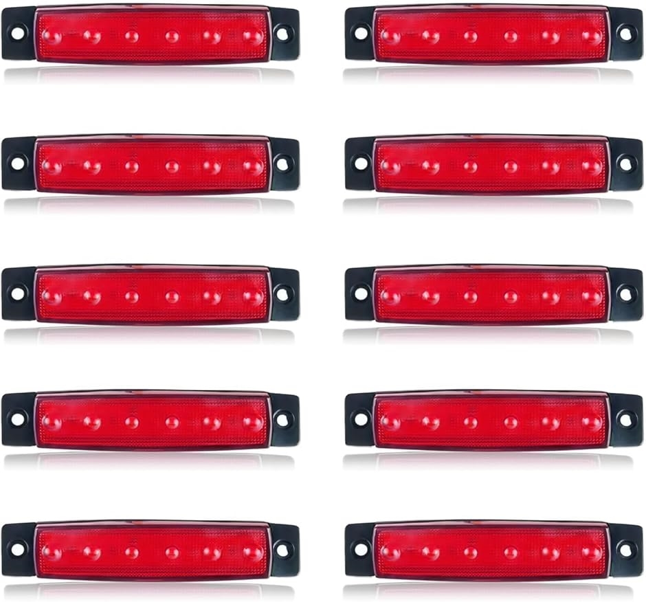 �y�݊��i�z�T�C�h �}�[�J�[ led 12v 24v ���p 6�A �}�[�J�[�����v �g���b�N ���C�g �Ɩ� 10�� �Z�b�g ��(���b�h)
