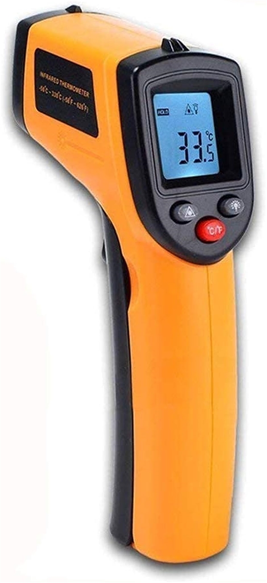 温度計 工業用 非接触 LCDデジタル温度計 温度ガンテスター範囲 -50〜380℃ GM320型｜zebrand-shop