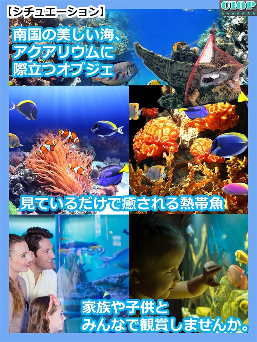 水槽 オブジェ 沈没船 01 海賊 アクアリウム オーナメント
