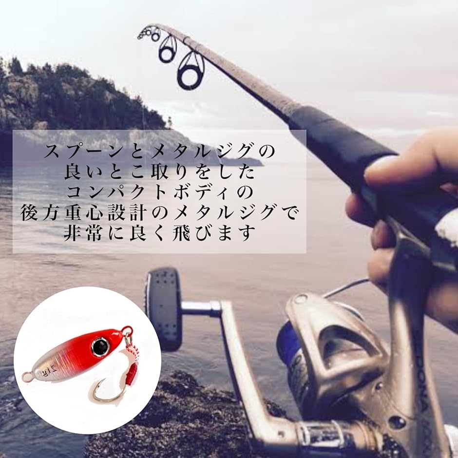 釣り道具 釣具 ルアー エギ メタルジグ セット ジグパラ ジャックアイマキマキ 6個セット 17g｜zebrand-shop｜04
