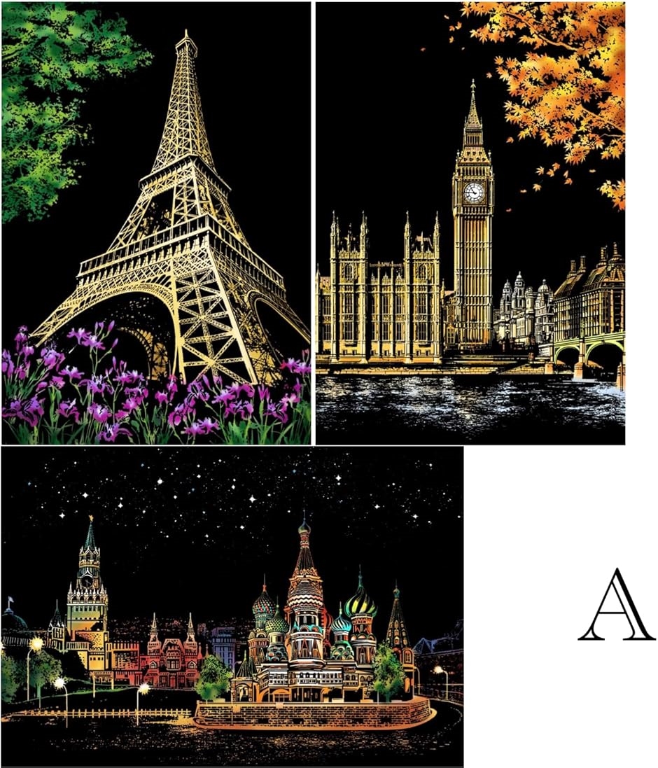 本日限定値下げ8,000円★　スクラッチアート　　NEW YORK　完成品 本日限定値下げ8,000円☆ スクラッチアート NEW YORK 完成品
