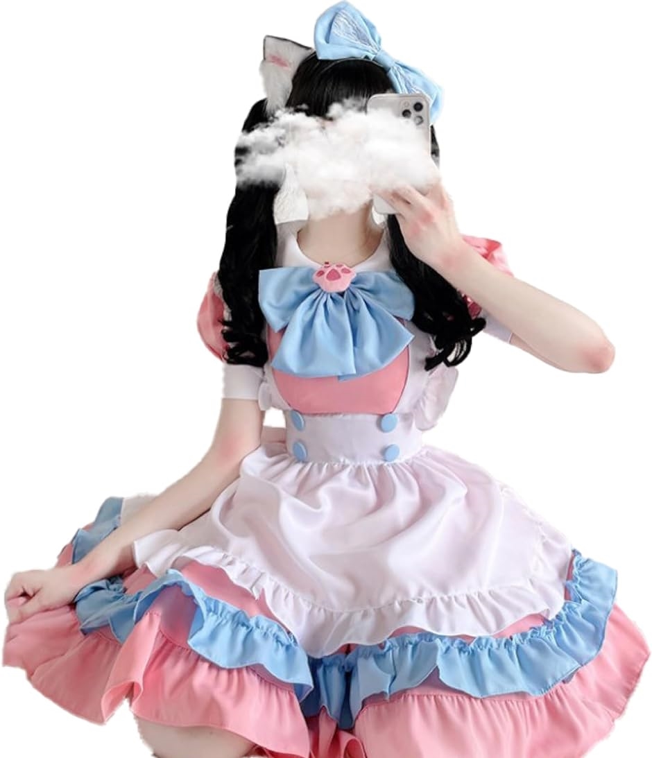 メイド コスプレ ハロウィン 女装 メイド服 アニメ 衣装 ロリータ ワンピース( 4XL)