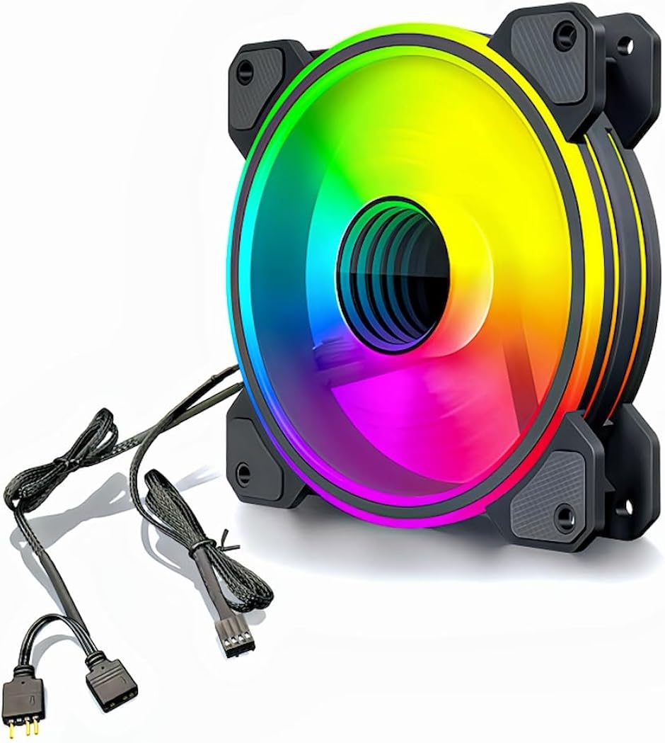 PCケースファン120mm 4pin PWM LED ARGB 5v 3pin インフィニティ