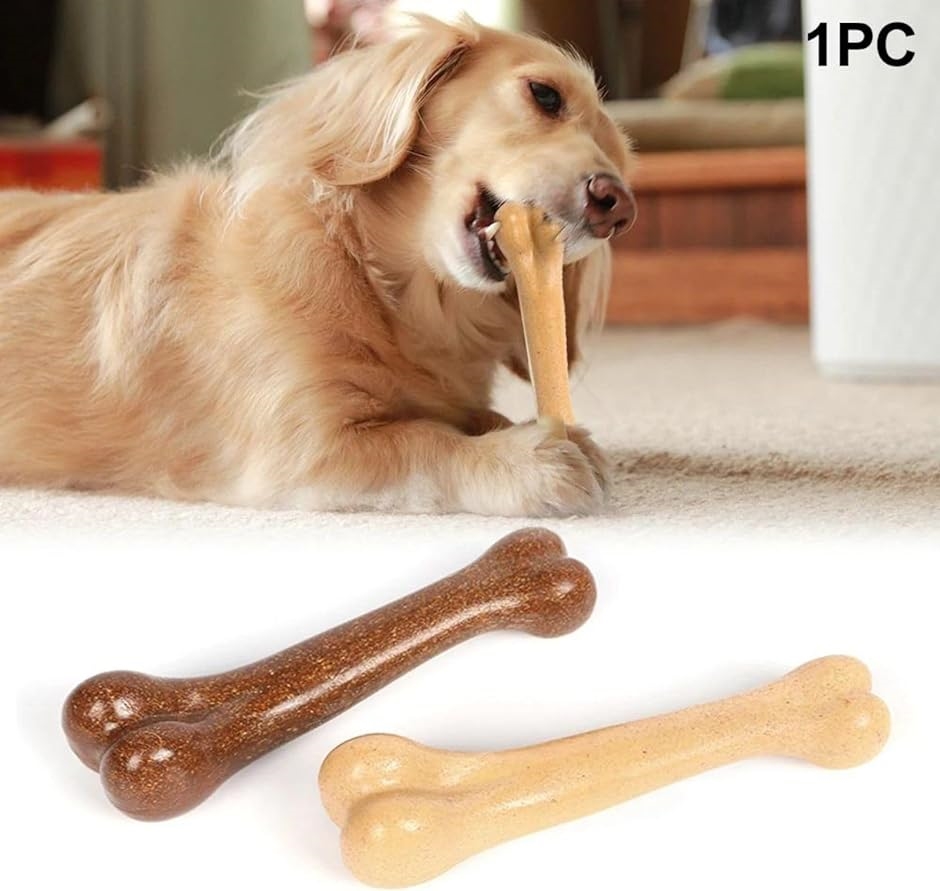 おもちゃ 噛む 犬のおもちゃ 骨 噛むおもちゃ 2本入り デンタルケア 牛肉の風味 歯みがき( ホワイト　ブラウン,  18.5cm)｜zebrand-shop｜07