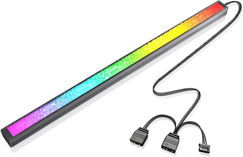 ���C�g�o�[ LED ARGB 5v 3pin �}�O�l�b�g ���� �Q�[�~���O 28cm (�u���b�N)