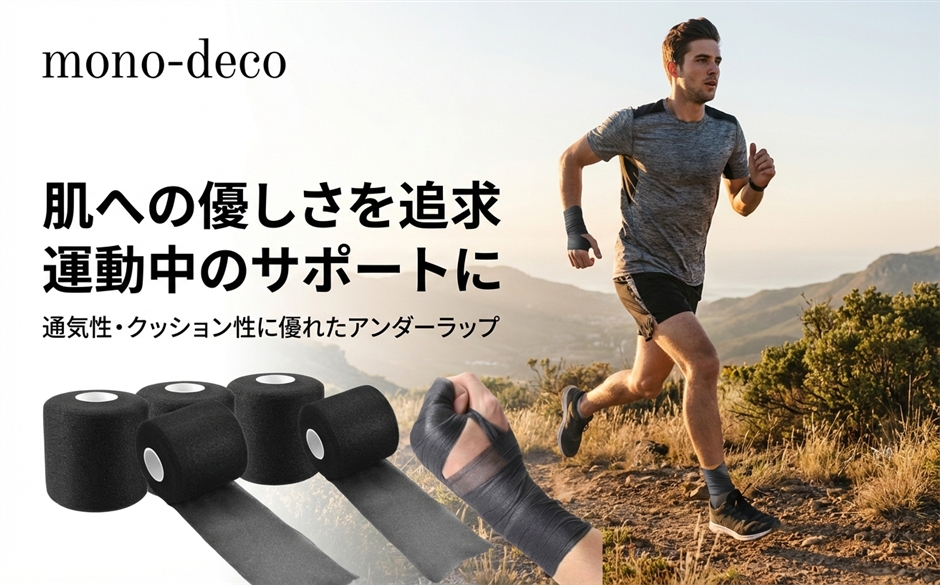 アンダーラップ テーピング テープ 肌保護 伸縮性 27mx7cm 4巻 : ゼ