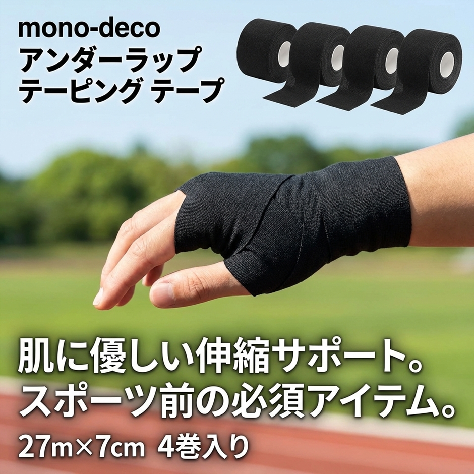 アンダーラップ テーピング セット 楽天市場】アンダーラップ テーピング テープ 肌保護 伸縮性 27mx7cm 4