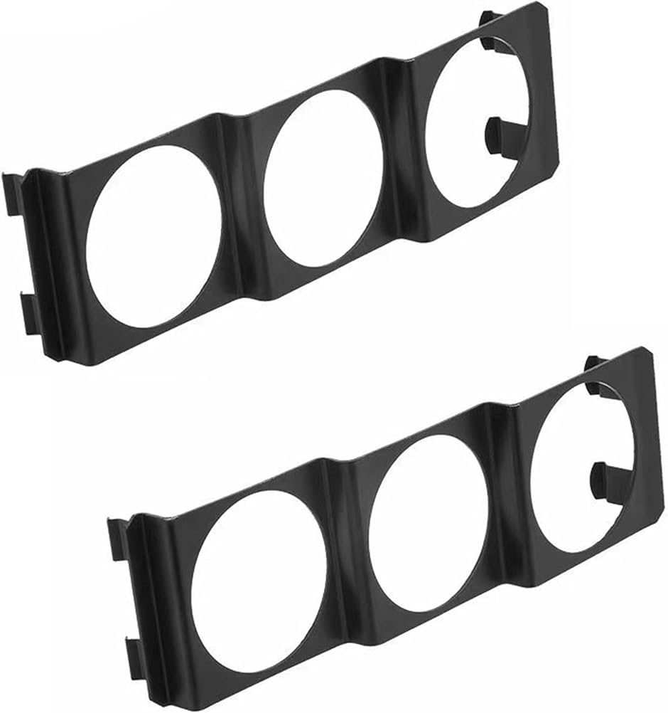 互換品】1DIN 3連メーター パネル 三連 ホルダー メーターカバー
