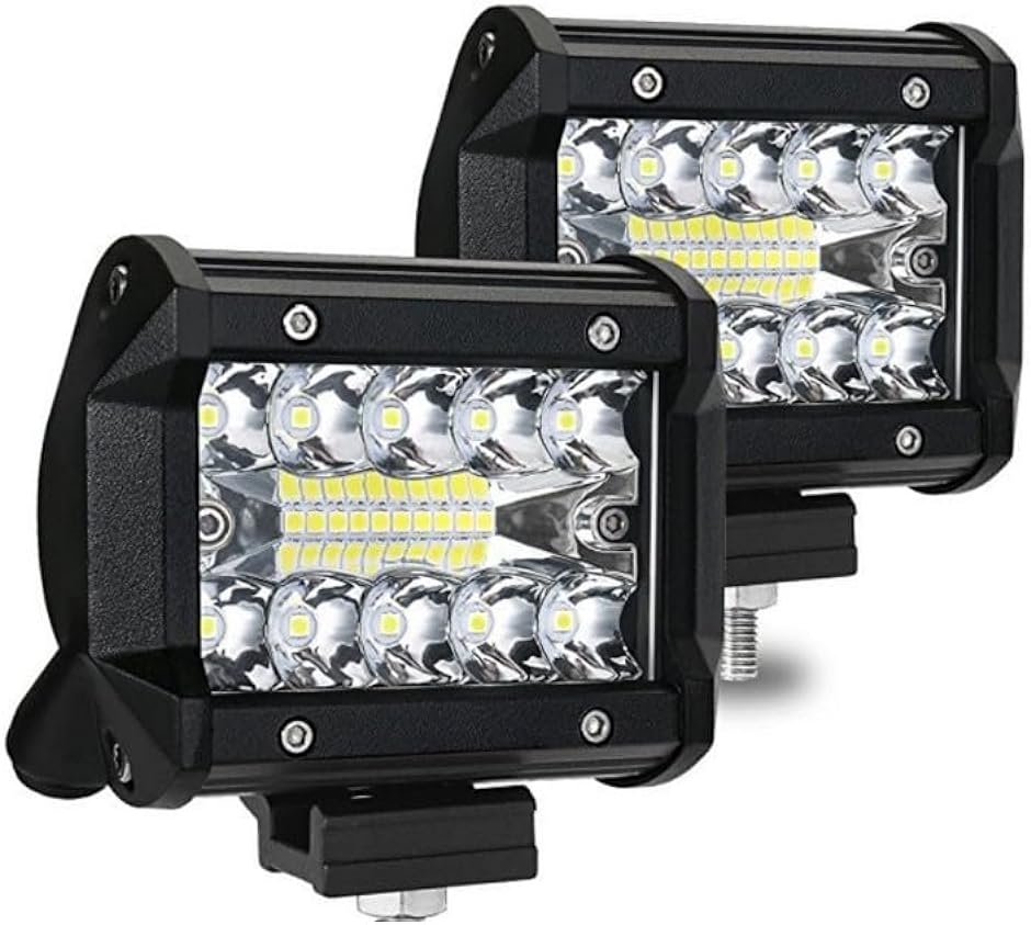 12V 24V LED ワークライト LED作業灯 60W 2個セット 自動車 トラック 汎用 路肩灯｜zebrand-shop