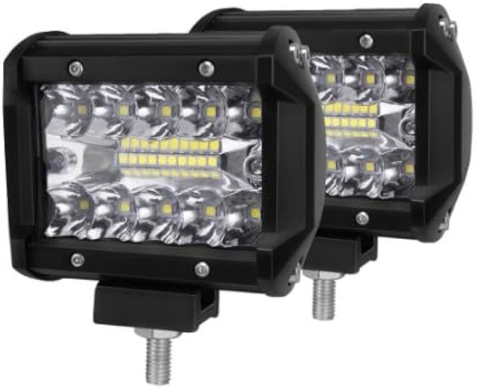 12V 24V LED ワークライト LED作業灯 60W 2個セット 自動車 トラック 汎用 路肩灯｜zebrand-shop｜02