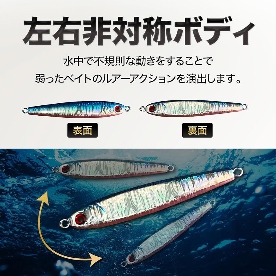 メタルジグ ベイト ジグサビキ メタルバイブ 遠投 青物 ルアー