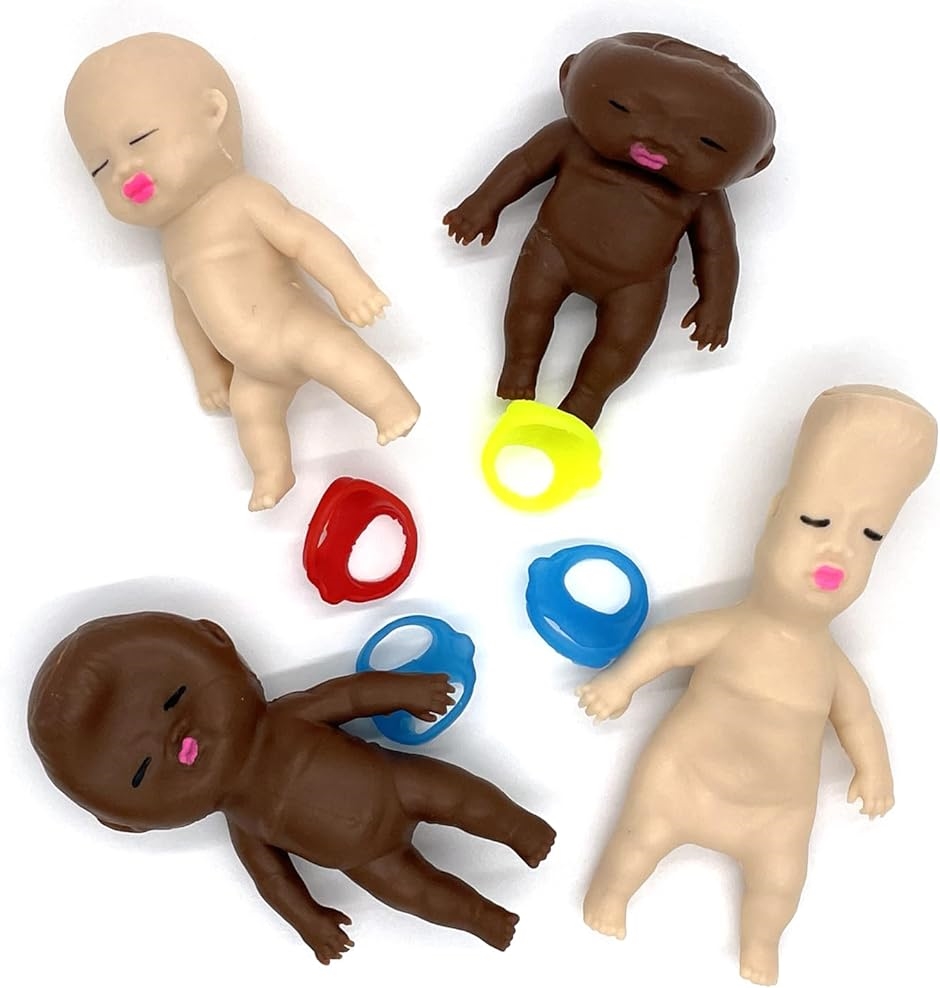 スクイーズ スクイーズ人形 赤ちゃん 可愛い 玩具 ストレス解消 おもちゃ( S 4体セット)｜zebrand-shop｜03