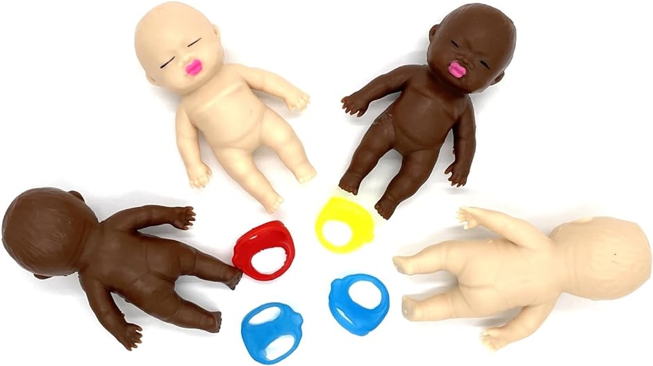 スクイーズ スクイーズ人形 赤ちゃん 可愛い 玩具 ストレス解消 おもちゃ( S 4体セット)｜zebrand-shop｜05