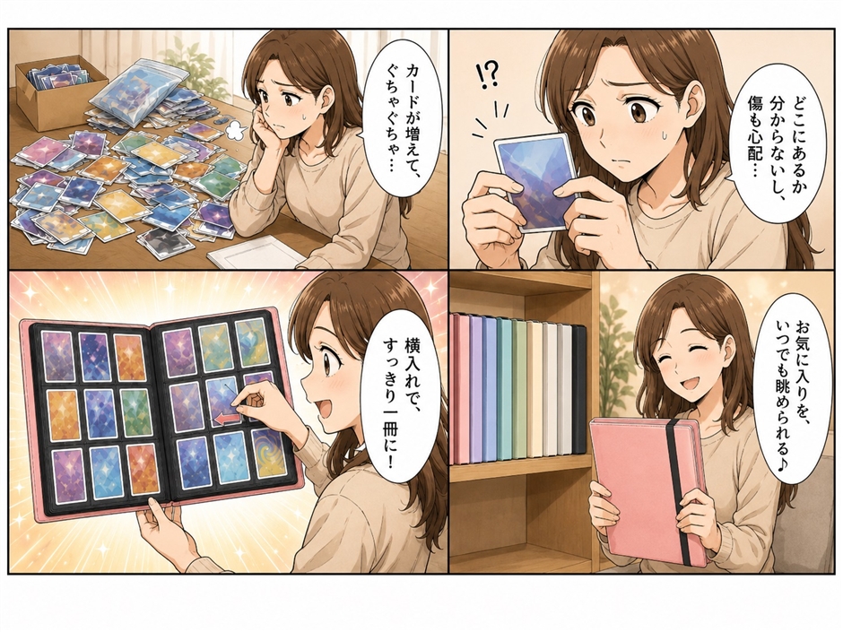カードファイル カードバインダー トレカファイル カード収納 かわいい