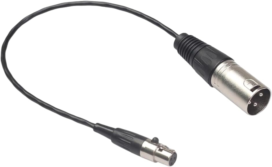 オーディオケーブル ミニXLR 3ピンメス 亜鉛合金ケーシング フル銅ケーシングオーディオケーブル 3ピンオスオーディオケーブル 0.3m