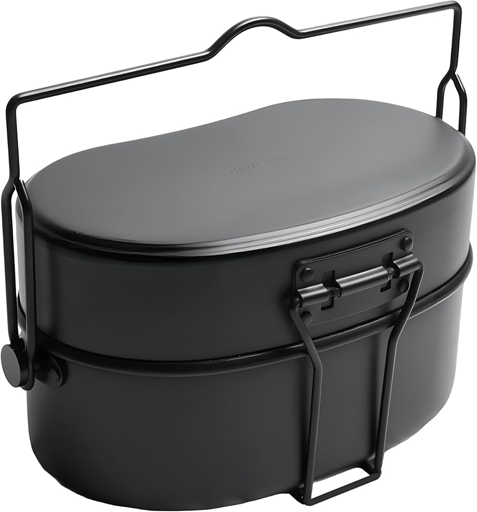 戦闘飯盒2型　刻印有り　2合炊き　はんごう 戦闘飯盒2型 再生産版 自衛隊山岳飯盒弐型 2合炊き 飯ごう キャンプ