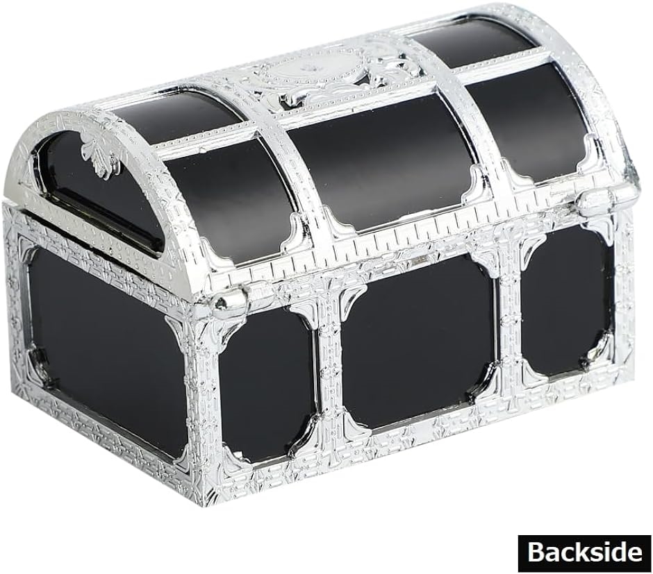 ビンテージ☆ジュエリーケース2個宝石box小物入れシルバー レトロ 宝箱 宝石箱 ジュエリー ケース アンティーク クリア 銀 セット