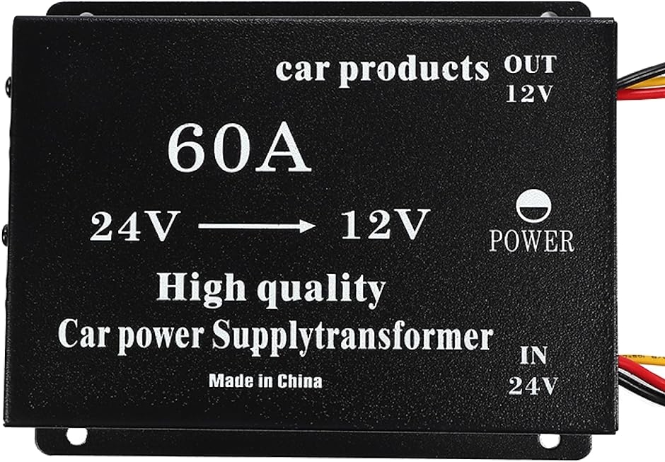 DCDC 24V＞12V コンバーター 電圧 変換器 変圧器 デコデコ ヒューズ付 ショート防止 過電圧保護 ツインファン( 60A)｜zebrand-shop