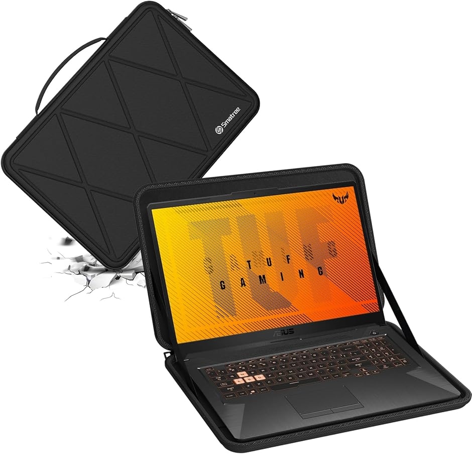 �y�݊��i�z �d��EVA�ی�X���[�u�P�[�X 17.3�C���` ASUS TUF(Black,  For ASUS 17.3�C���`�iM124�j)