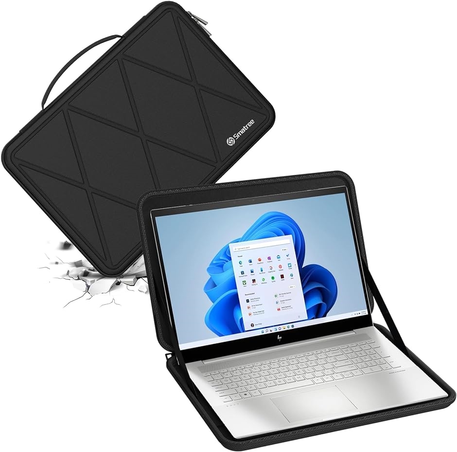 ハード保護スリーブケース 17.3インチ HP Envy Laptop MDM( Black,  For HP 17.3インチ（M118）)
