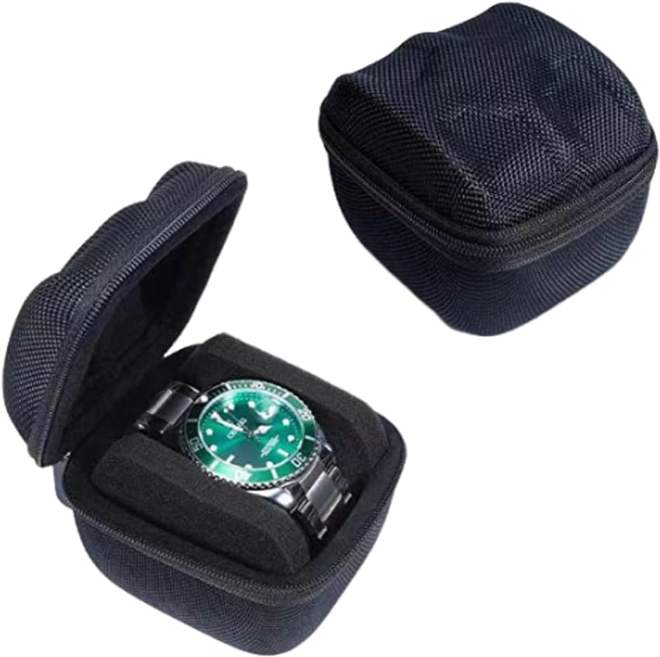 腕時計収納 ケース 腕時計ケース 腕時計携帯ケース 旅行 出張用 ハードカバー保護 上部 安全 持ち運び １本収納( １本収納タイプ)
