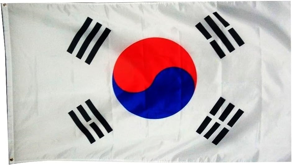 国旗 韓国 特大 大きい 大判 150 90 応援 壁掛け 飾り 飾り付け フラッグ｜zebrand-shop
