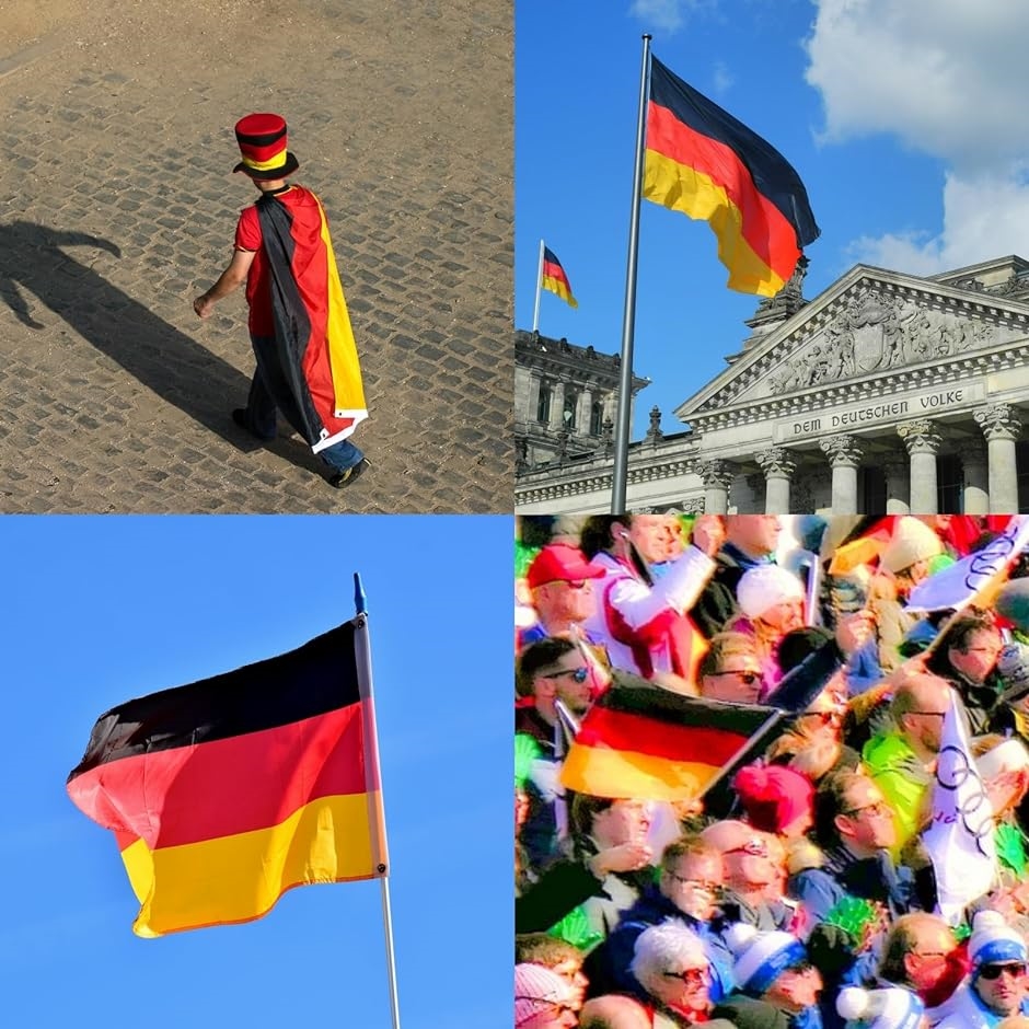 国旗 ドイツ 特大 大きい 大判 150 90 応援 壁掛け 飾り 飾り付け フラッグ｜zebrand-shop｜07