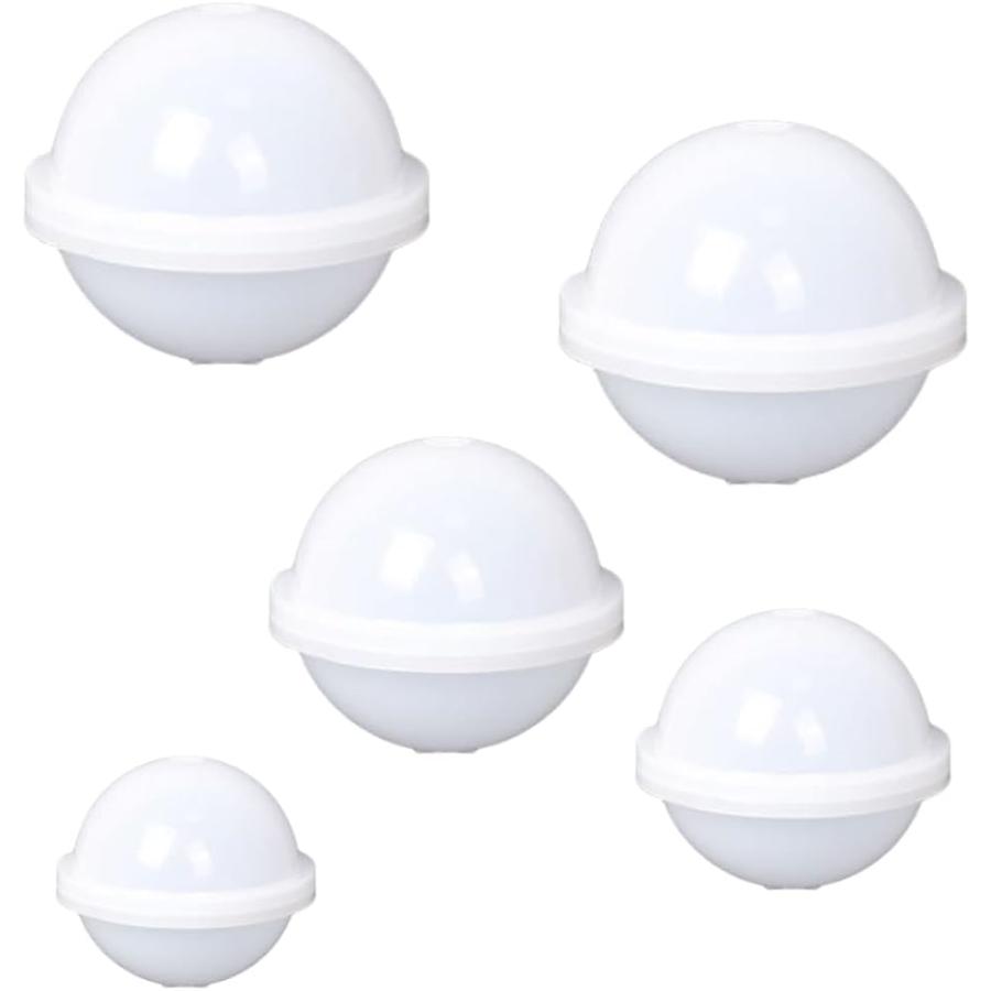 シリコンモールド 球体 レジン型 丸 エポキシ樹脂 ハンドメイド 5サイズセット｜zebrand-shop