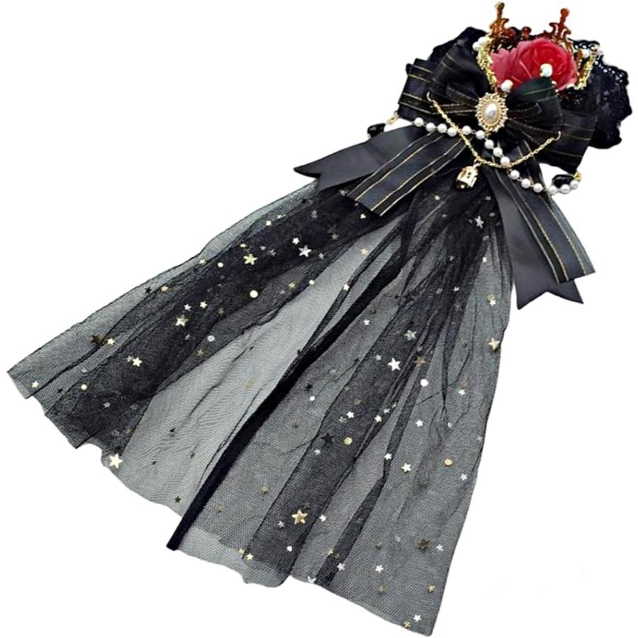 ミニハット ゴスロリ コスプレ ヘアアクセサリー 王冠 ヘッドドレス( ブラック)｜zebrand-shop