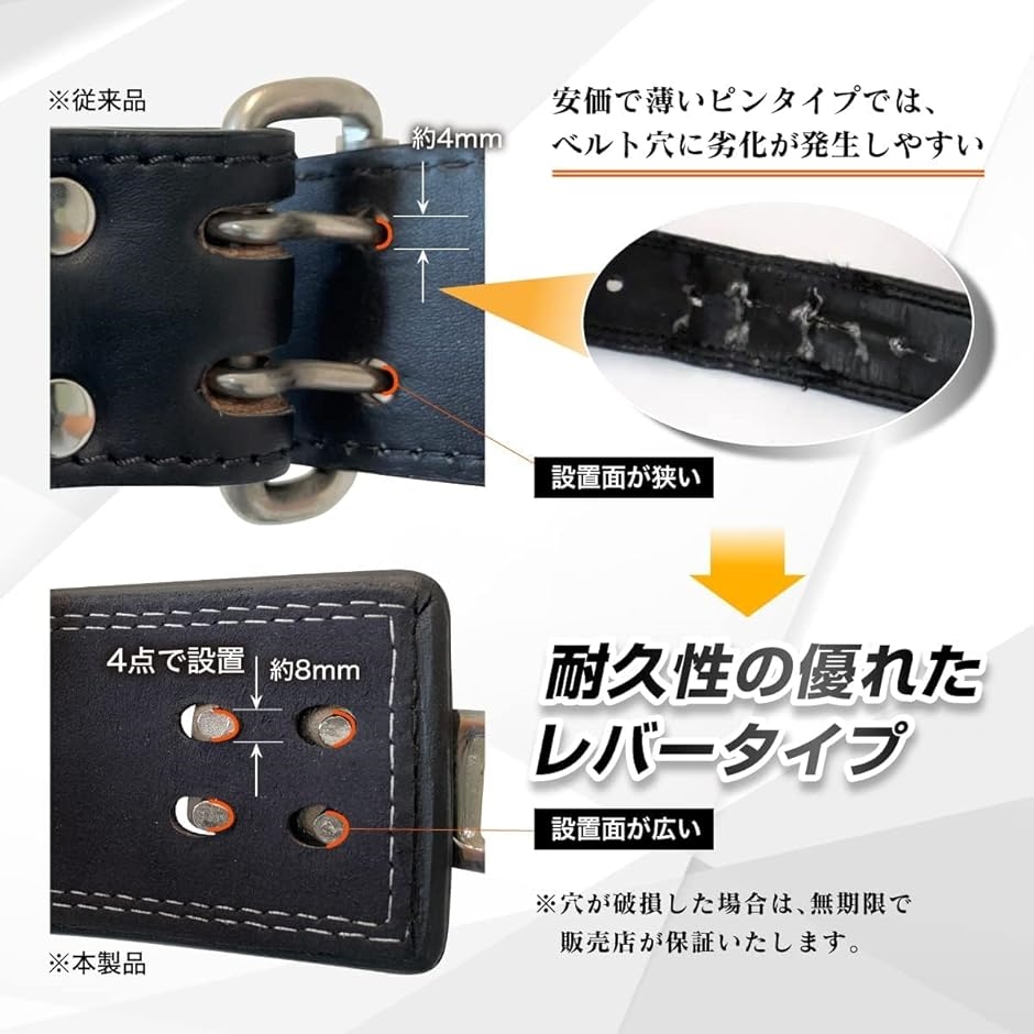 トレーニングベルト レバーアクションベルト レザー パワーベルト 筋