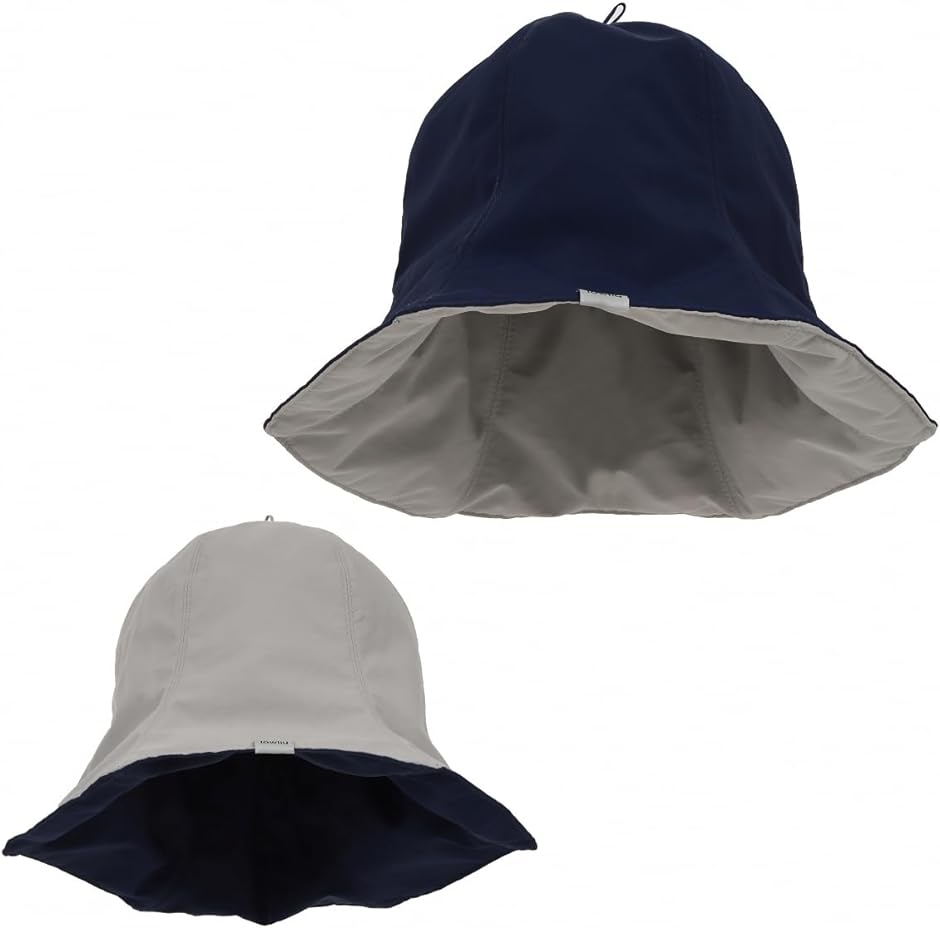 サウナハット メンズ レディース ナイロン サウナ帽子 フリーサイズ( ダークネイビーxライトグレー,  Free Size)｜zebrand-shop