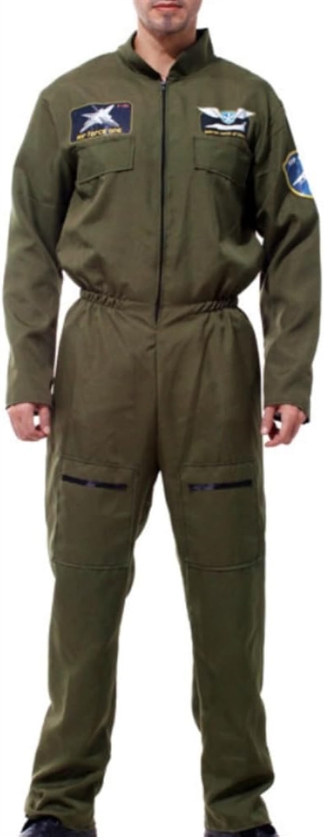 パイロット 空軍 コスチューム ジャンプスーツ コスプレ 仮装 大人用 つなぎ ハロウィン