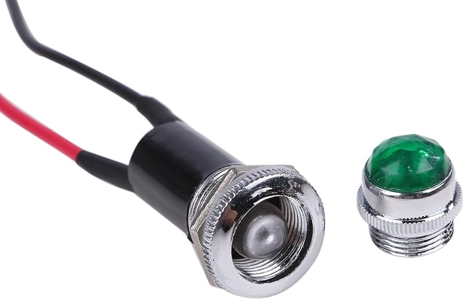 40個セット グリーン パイロットランプ ダイヤカット 24V 16mm 16φ 24V LED パイロット ランプ ダイヤカット 20個セット 16mm 16φ
