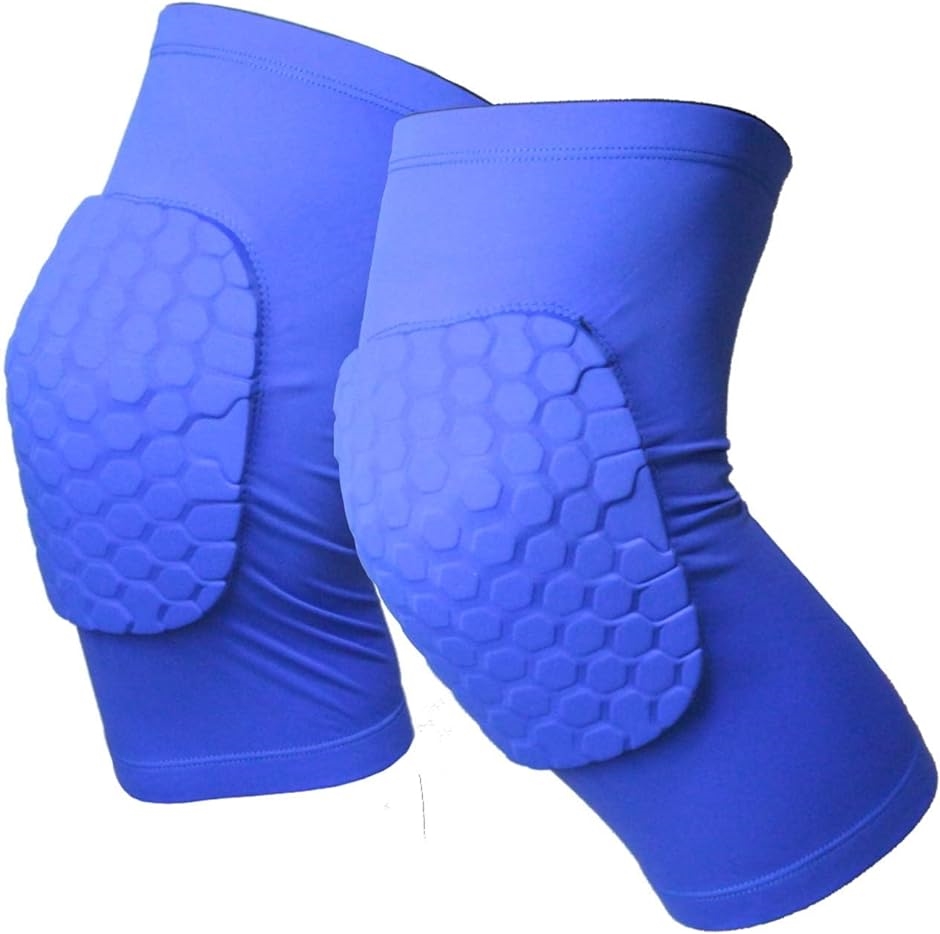 膝パッド ひざパッド 2枚セット 作業用 膝サポーター 膝当て スポーツ ニーパッド 両膝セット( ブルー,  L)｜zebrand-shop