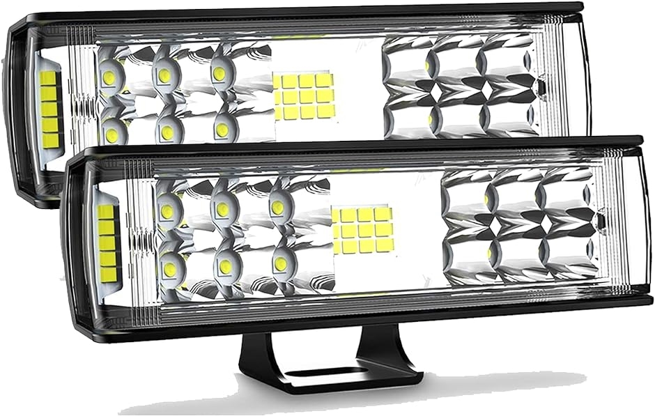LEDワークライト LED 作業灯 ワークライト LED投光器 7インチ 12v-24v用 16w 2個