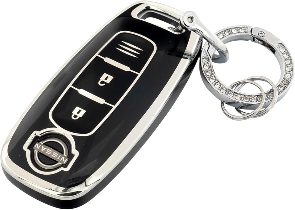 �L�[�P�[�X ���Y �L�[�J�o�[ �Z���i c28 �G�N�X�g���C�� t33 �T�N�� b6 �j�b�T�� NISSAN �Ή� 2�{�^�� (�u���b�N)
