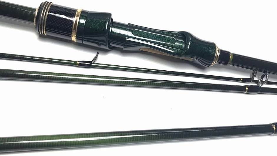 6ft2inch 4ピースパックロッド　スピニングロッド　バスロッド　バス釣り 6フィート 1.8m スピニングパックロッド 4ピース バスロッド(6ft