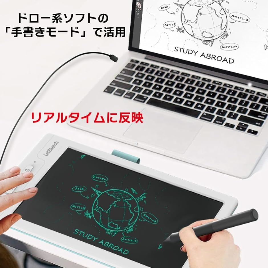DigiNote Pro3 電子メモ ペンタブ ペンタブレット 小型 LCD スマホ連動
