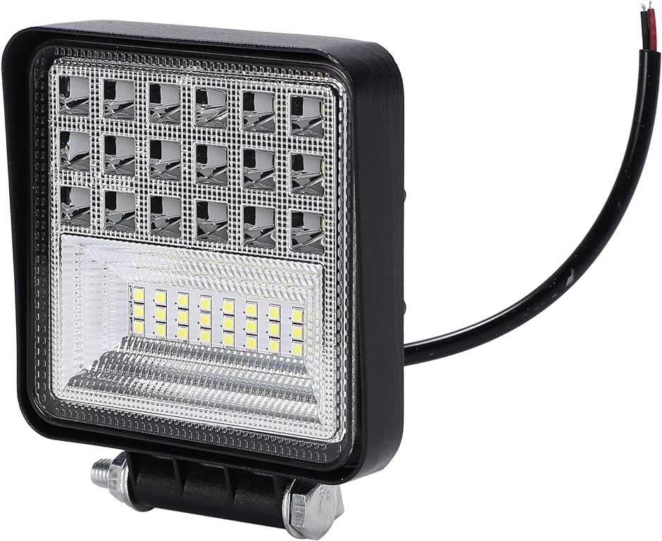 LED ワークライト 126w 2個 セット 12v 24v 兼用 角型 バックランプ 作業灯 車幅灯 路肩灯 投光器 補助灯 汎用品｜zebrand-shop｜02