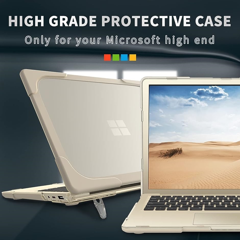 Surface Laptop Go 2/1 ケース Microsoft 12.4インチ( カーキ,  laptop go 1/2)｜zebrand-shop｜02