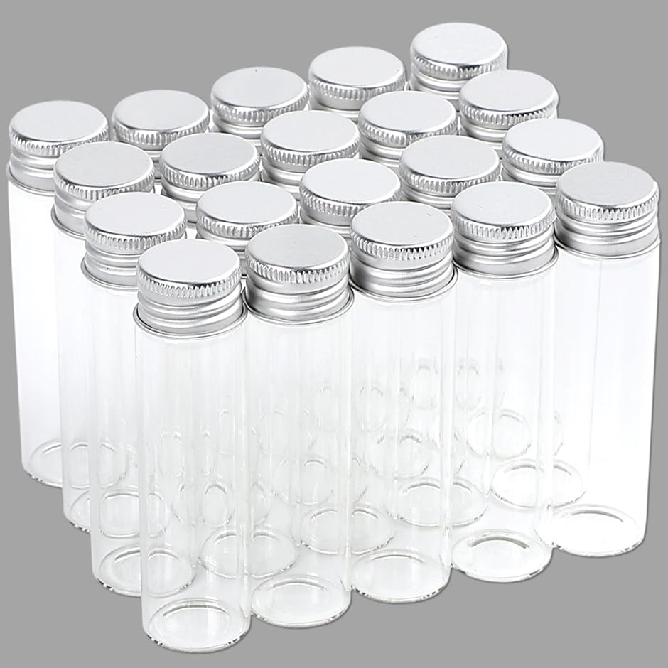 小瓶 ガラス 密閉 ガラス瓶 ミニボトル 小分け 20個 セット クリア 20ml( クリア 20ml)