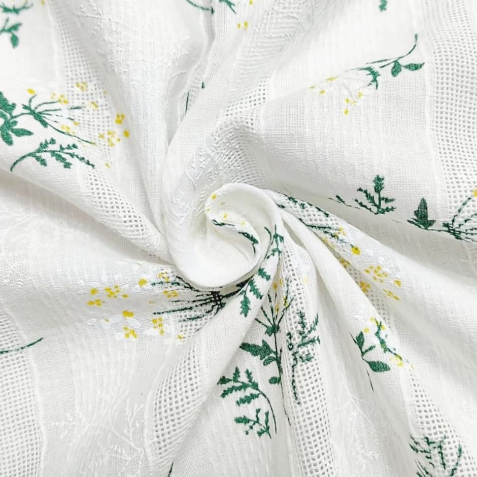 花柄 コットン 生地 選べる6色 幅1.4m 綿100％ ジャガード 手芸 レース フラワー 布( ホワイト,  1m)｜zebrand-shop
