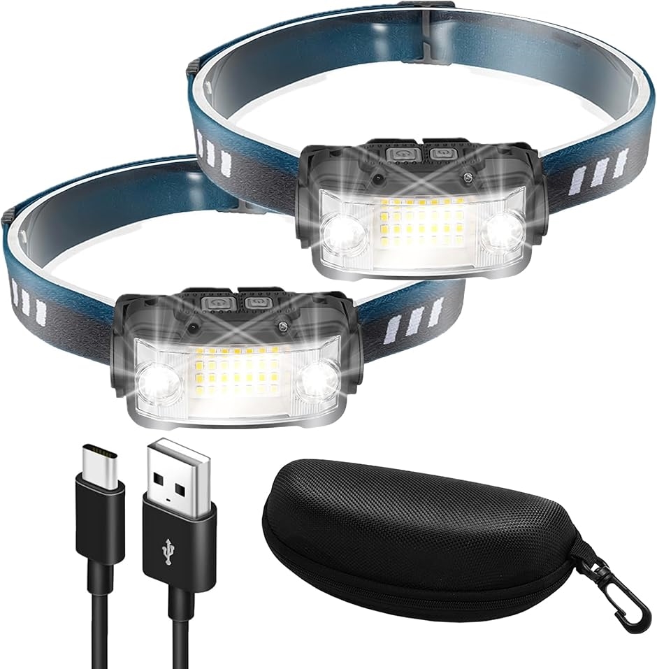 �Z���J�m �w�b�h���C�g USB�[�d�� �l�b�N���C�g 17���ԓ_�� �P�[�X�t�� ���P�x ���L�p �y�� ���^ �Z���T�[����( �u���b�N)